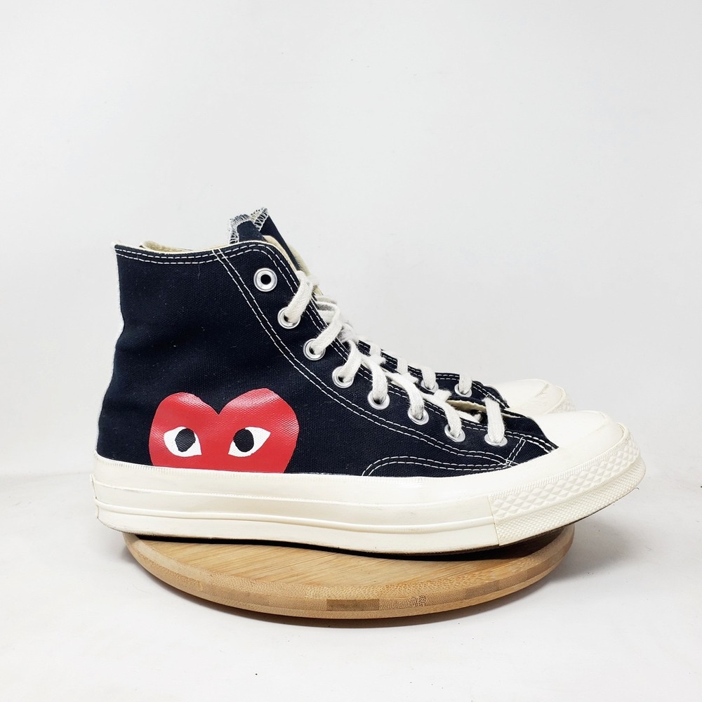 Converse Comme de Garcons Chuck Taylor Shoes Womens 10 High Top Retro Sneaker